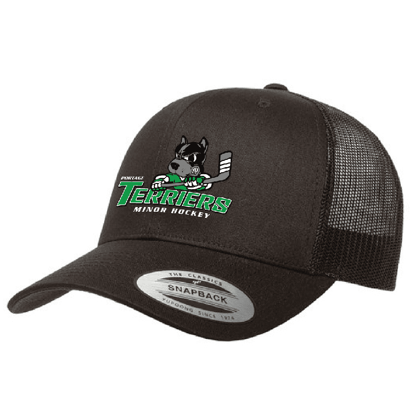 6606 Yupoong Adult Retro Trucker Cap - Black