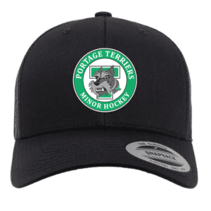 6606 Yupoong Adult Retro Trucker Cap - Black