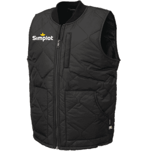 WV03 Tough Duck Freezer Quilted Vest With Primaloft Insulation - Black
